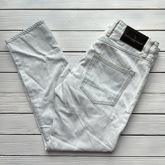 NWT Golden Goose Jolly Cropped Straight Jean Carrot Fit Light Wash size 27 - Picture 12 of 14